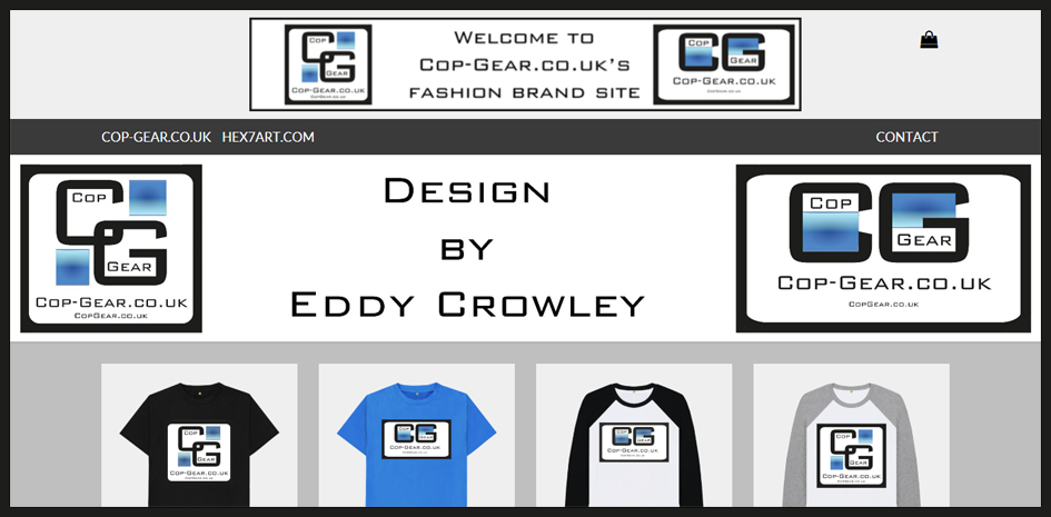 cop, police, garda, fashion brand, tee shirts, design by Eddy Crowley